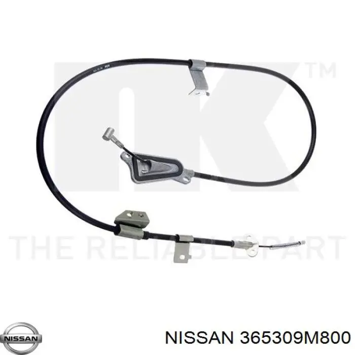 1987482772 Bosch cable de freno de mano trasero derecho