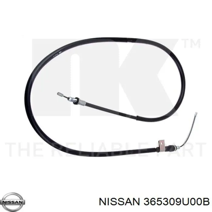 365309U00B Nissan cable de freno de mano trasero derecho