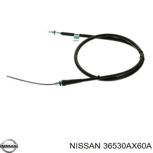 36530AX60A Nissan cable de freno de mano trasero derecho