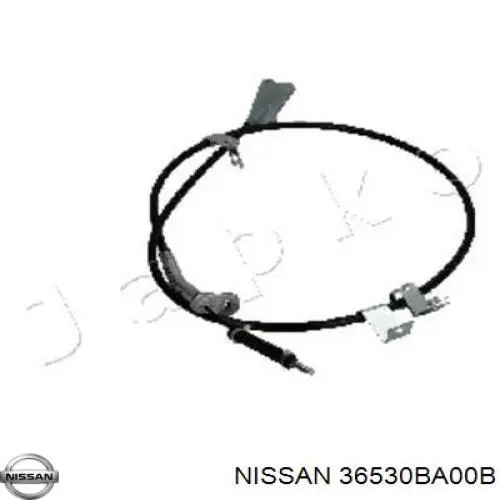 36530BA00B Nissan cable de freno de mano trasero derecho