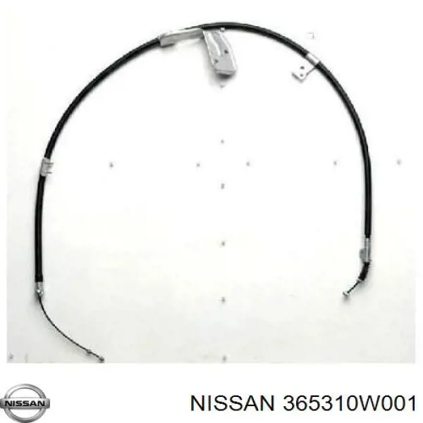 365310W001 Nissan cable de freno de mano trasero izquierdo