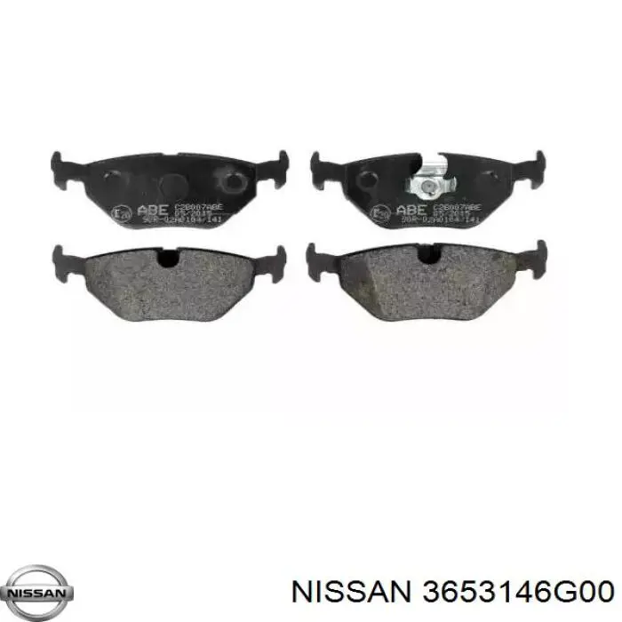 3653146G00 Nissan cable de freno de mano trasero izquierdo