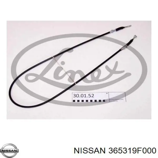 Cable de freno de mano trasero izquierdo para Nissan Primera (P11)