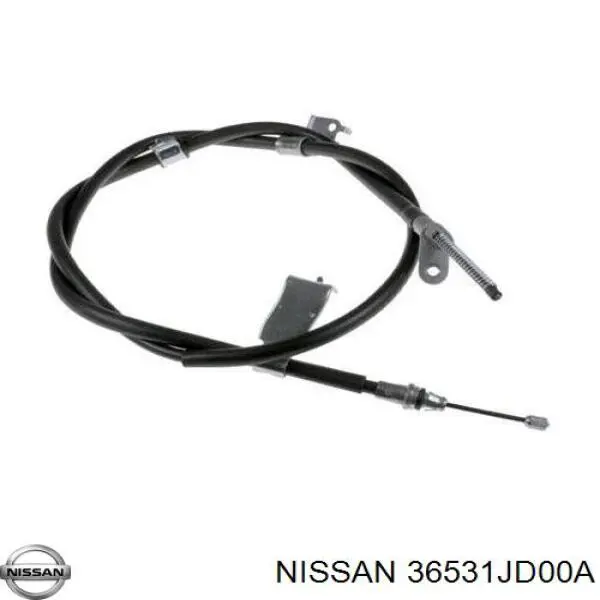 Comprar 36531JD00A Nissan/Infiniti Cable de freno de mano trasero izquierdo