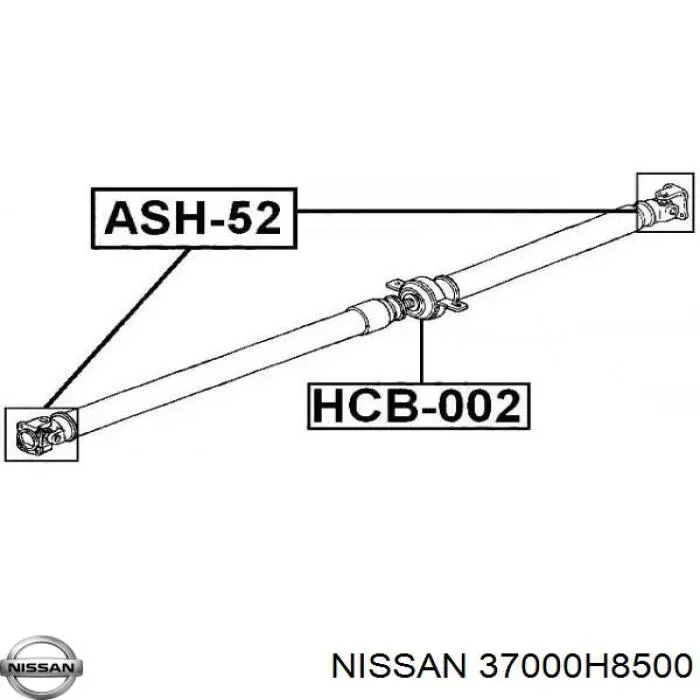 37000H8500 Nissan cruceta de árbol de cardán trasero