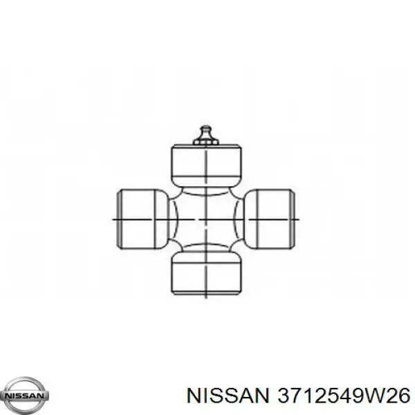 Cruceta del eje cardán trasero Nissan/Infiniti 3712549W26 precio, desde 13,64 EUR