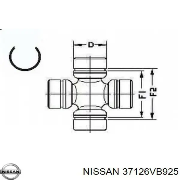 Cruceta 37126VB925 Nissan/Infiniti