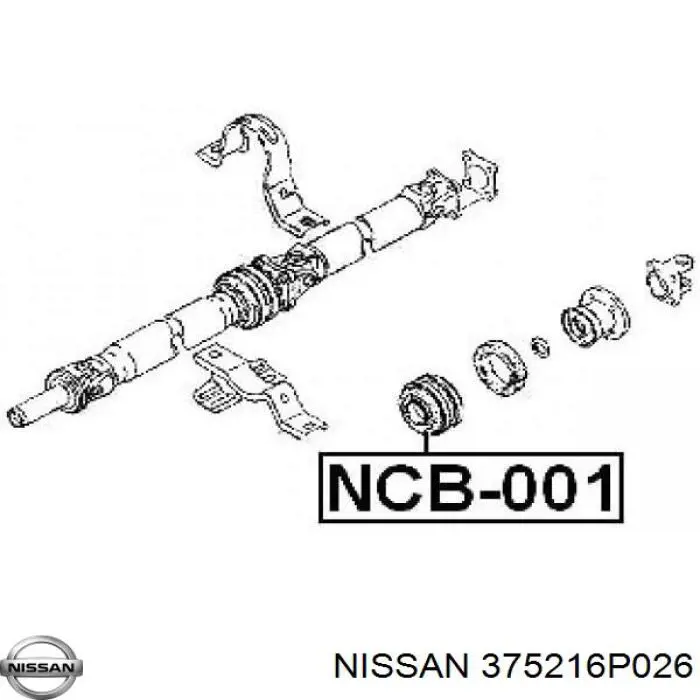 375216P026 Nissan suspensión, árbol de transmisión