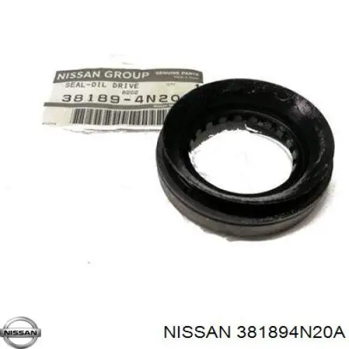 381894N200 Nissan sello de aceite de transmision, eje central