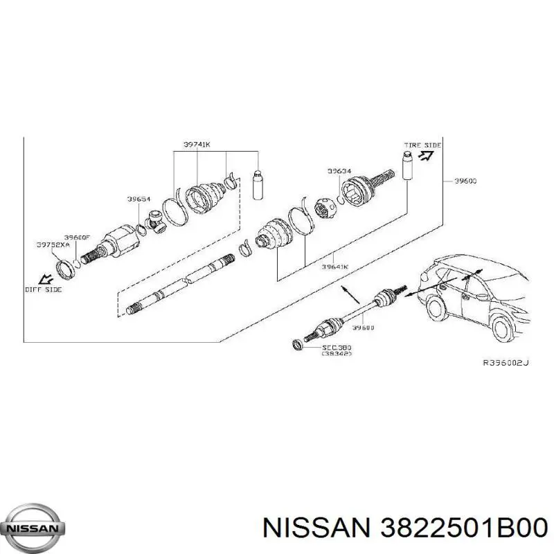  Nissan/Infiniti 3822501B00 precio, desde 9,26 EUR