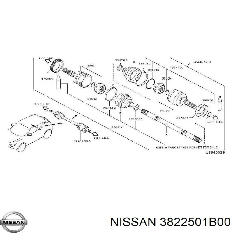 Comprar 3822501B00 Nissan/Infiniti 