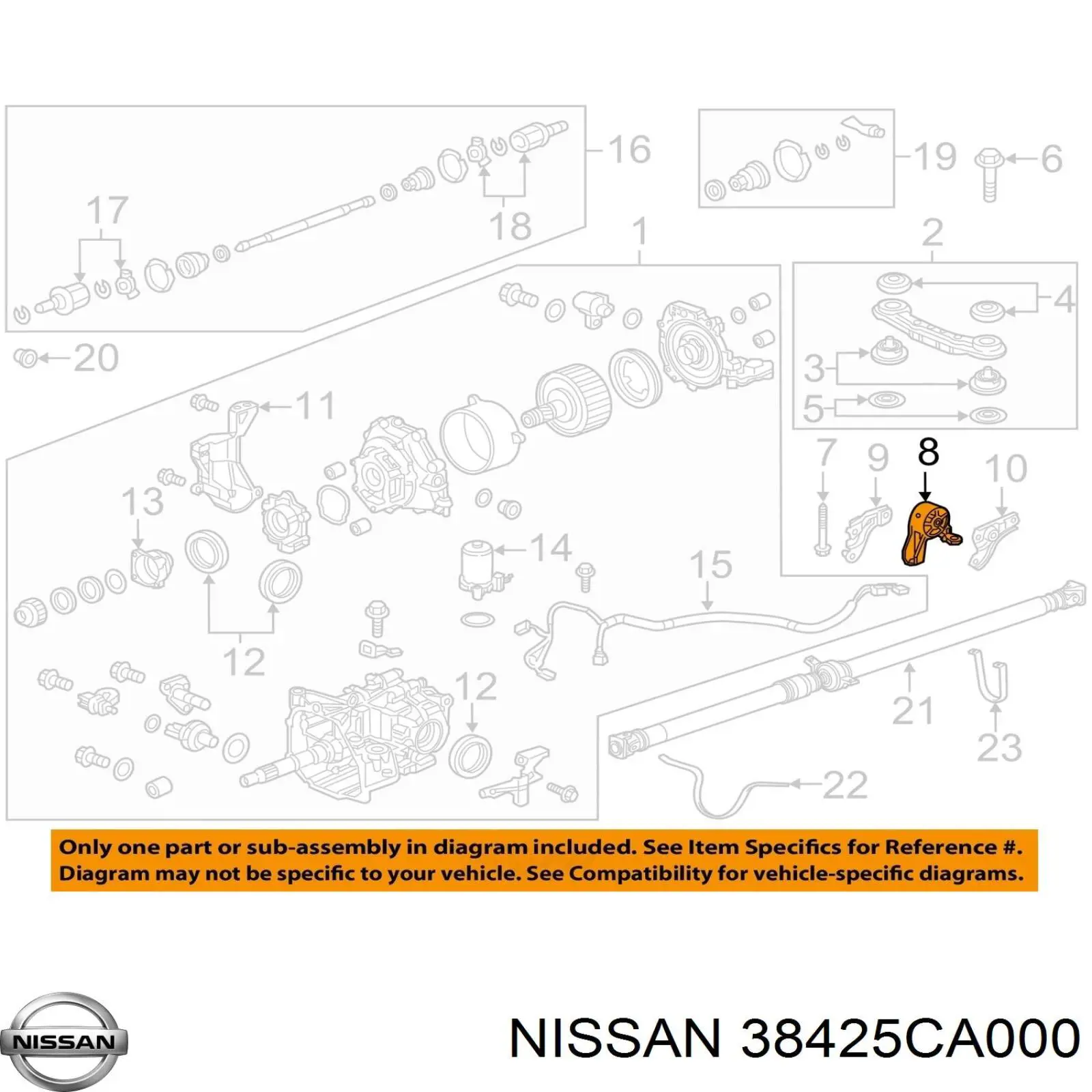 Comprar 38425CA000 Nissan/Infiniti 
