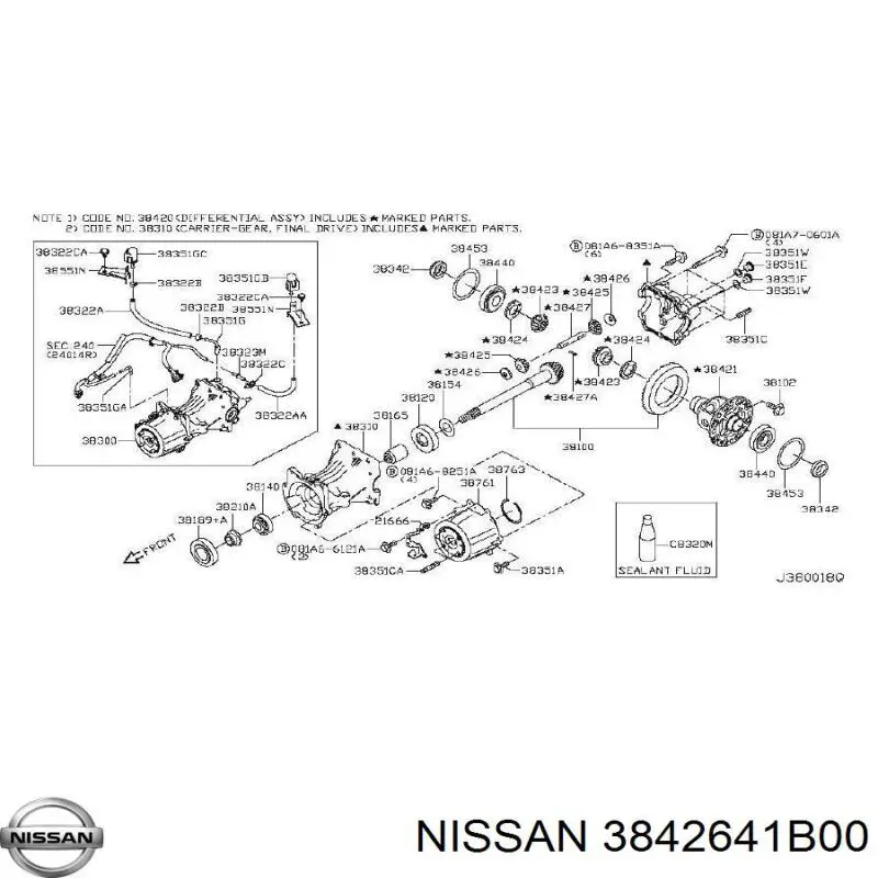 3842641B00 Nissan/Infiniti 