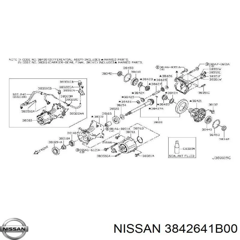  Nissan/Infiniti 3842641B00 precio, desde 20,96 EUR