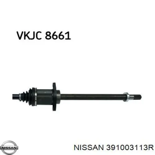 391003113R Nissan árbol de transmisión delantero derecho