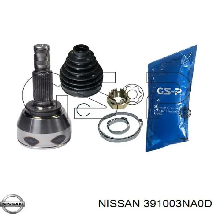 391003NA0D Nissan árbol de transmisión delantero derecho