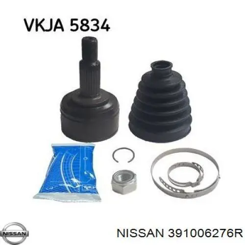 391006276R Nissan árbol de transmisión delantero derecho