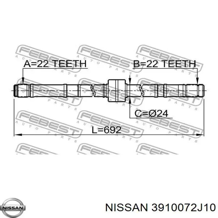 3910072J10 Nissan