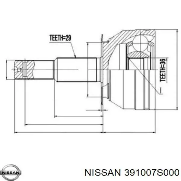 Árbol de transmisión delantero para Infiniti QX56 (JA60)