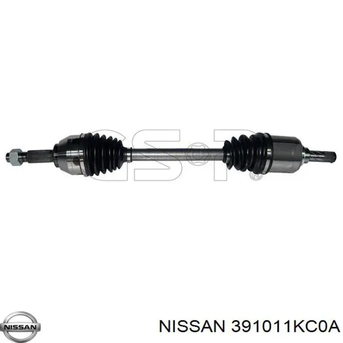391011KC0A Nissan árbol de transmisión delantero izquierdo