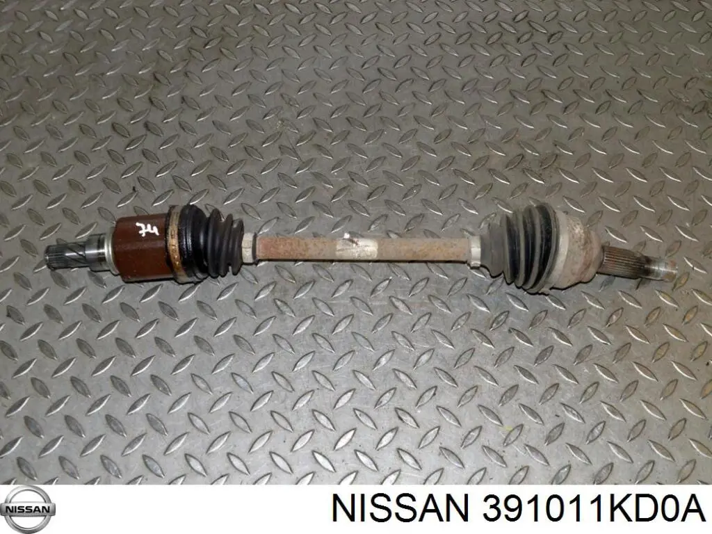 391011KD0B Nissan árbol de transmisión delantero izquierdo