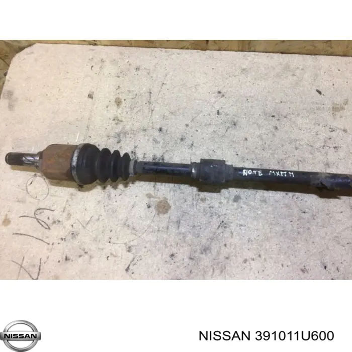 39101BC500 Nissan/Infiniti Semieje delantero izquierdo