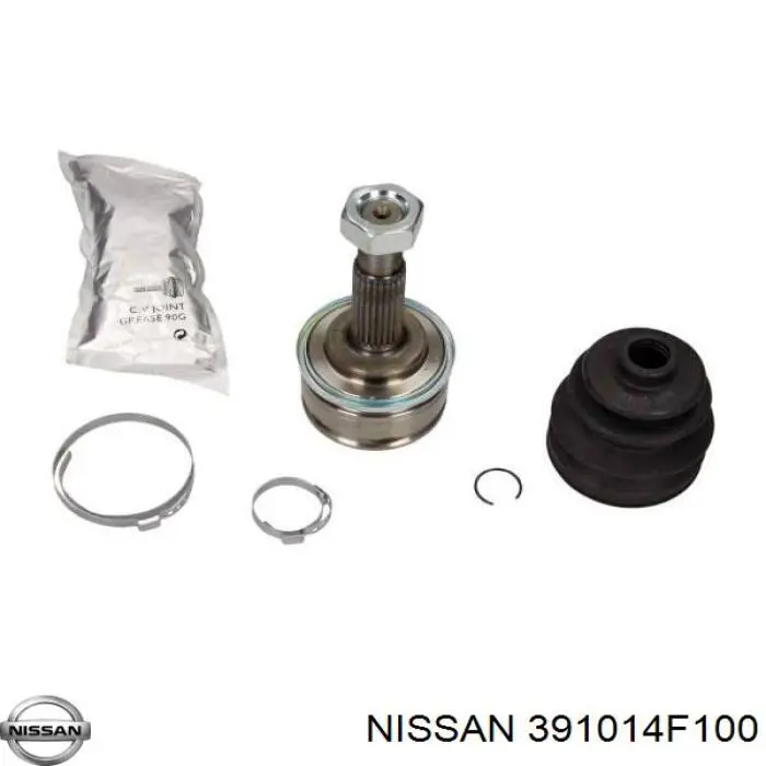 391014F100 Nissan árbol de transmisión delantero izquierdo