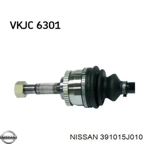 391015J010 Nissan árbol de transmisión delantero izquierdo