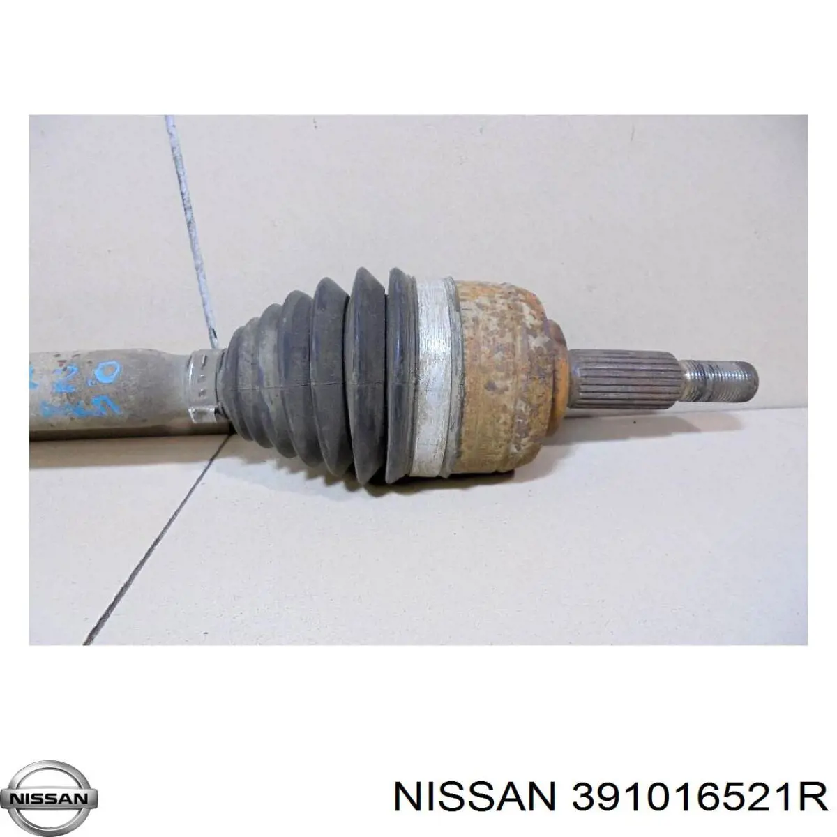 391016521R Nissan fuelle, árbol de transmisión delantero interior izquierdo