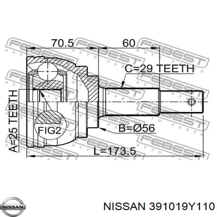 391019Y110 Nissan