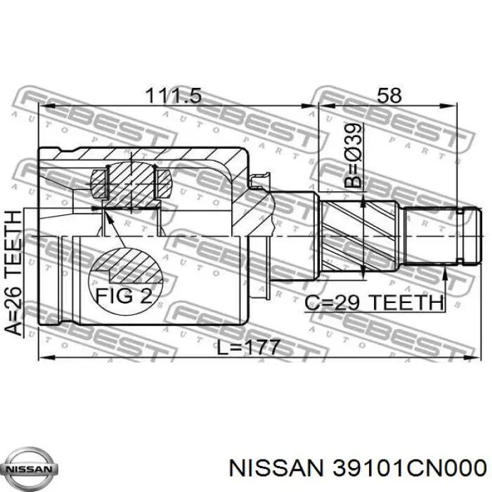 39101CN000 Nissan