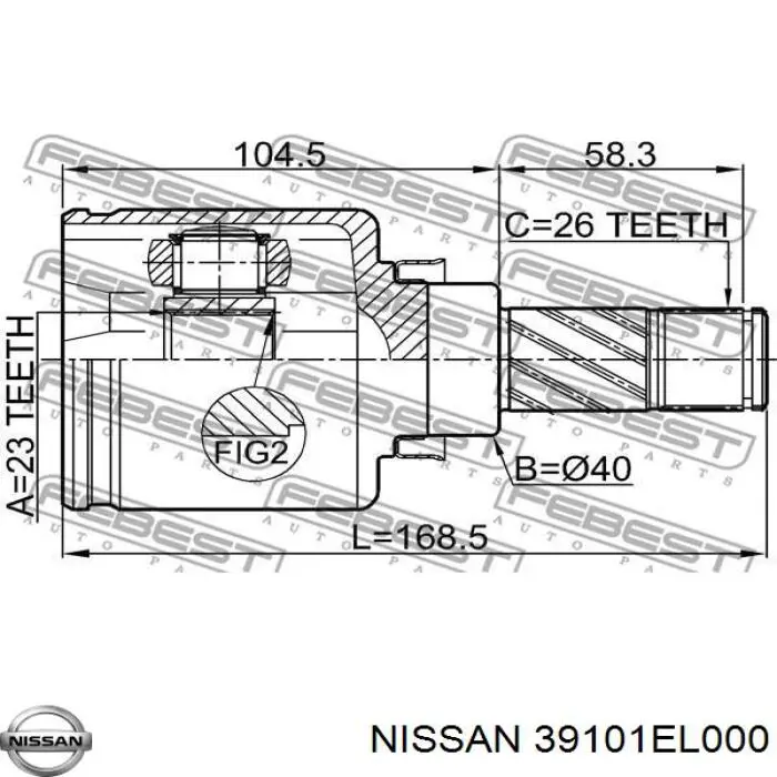 39101EL000 Nissan