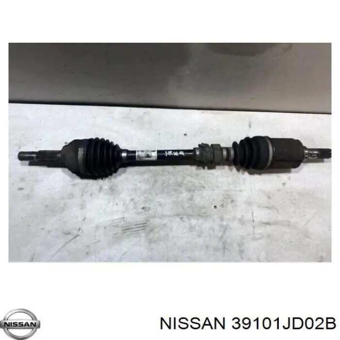Árbol de transmisión delantero izquierdo para Nissan Qashqai (J10)