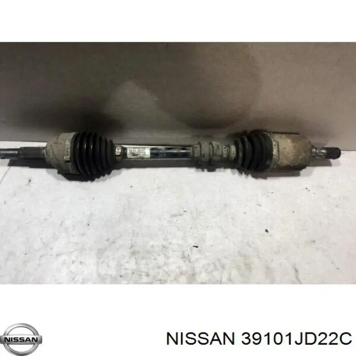 39101JD22C Nissan/Infiniti Semieje delantero izquierdo