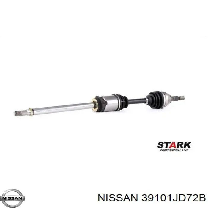 Comprar 39101JD72B Nissan/Infiniti Semieje delantero izquierdo