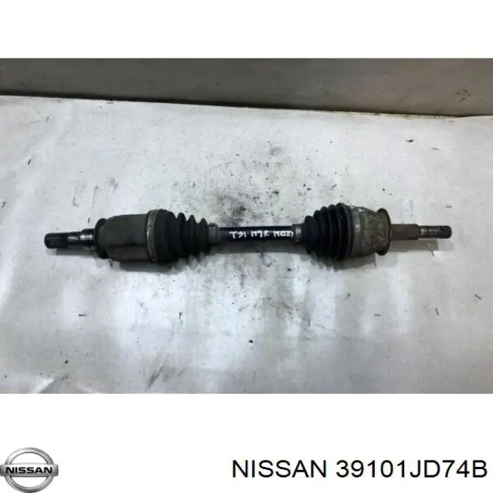 39101JD74B Nissan árbol de transmisión delantero izquierdo