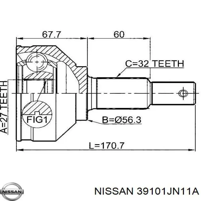 39101JN11A Nissan