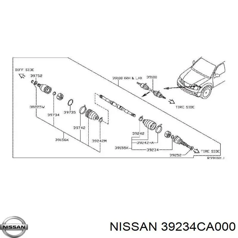 39234CA000 Nissan