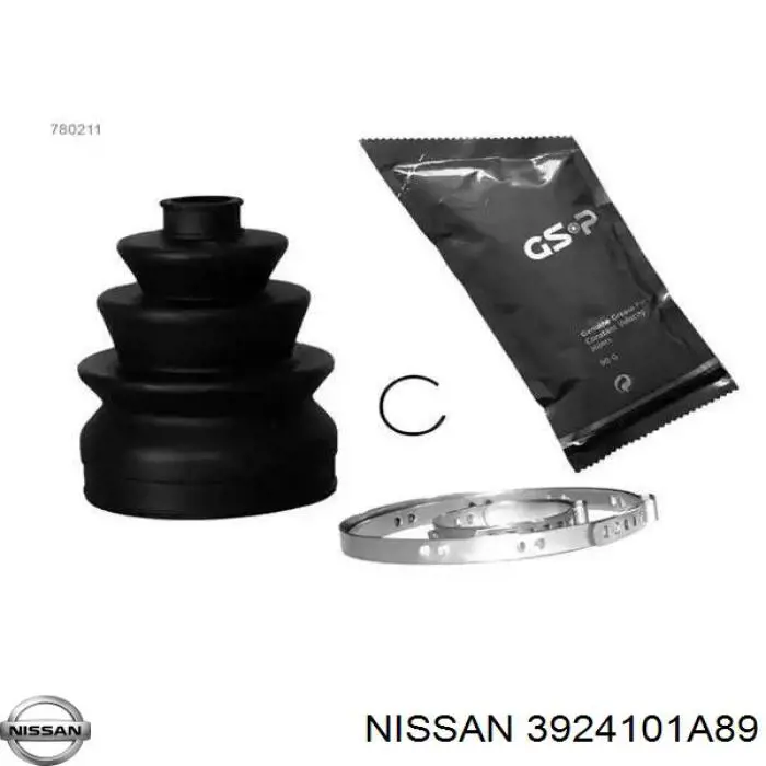 3924101A89 Nissan fuelle, árbol de transmisión delantero interior derecho