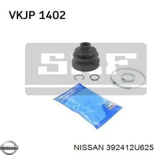 392412U625 Nissan fuelle, árbol de transmisión trasero exterior