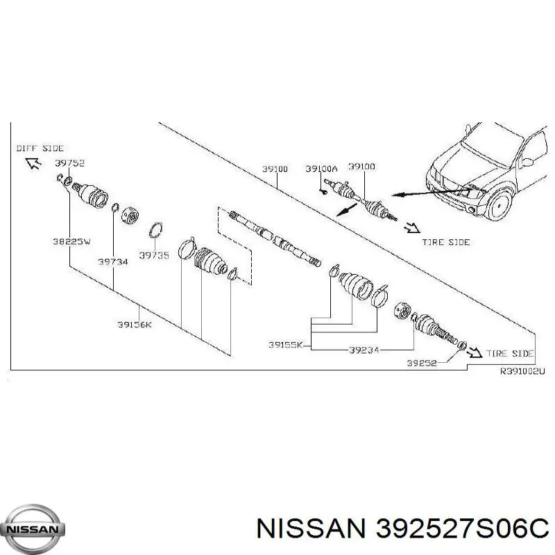  392527S06C Nissan/Infiniti