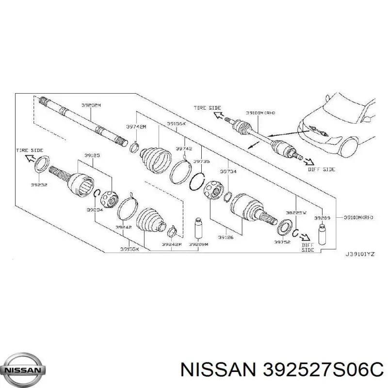 392527S06C Nissan