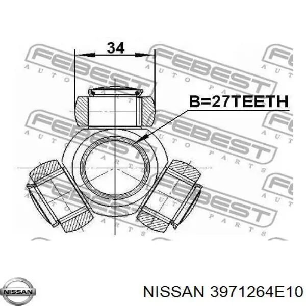 3971264E10 Nissan junta homocinética interior delantera izquierda