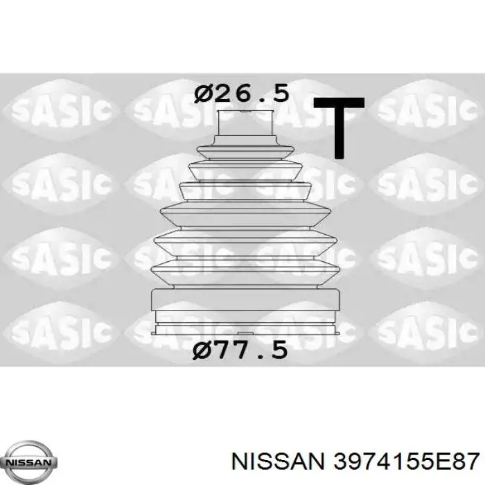 Fuelle transmisión delantero exterior Nissan/Infiniti 3974155E87 precio, desde 12,80 EUR