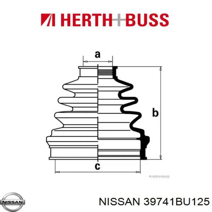 39741BU125 Nissan fuelle, árbol de transmisión delantero interior