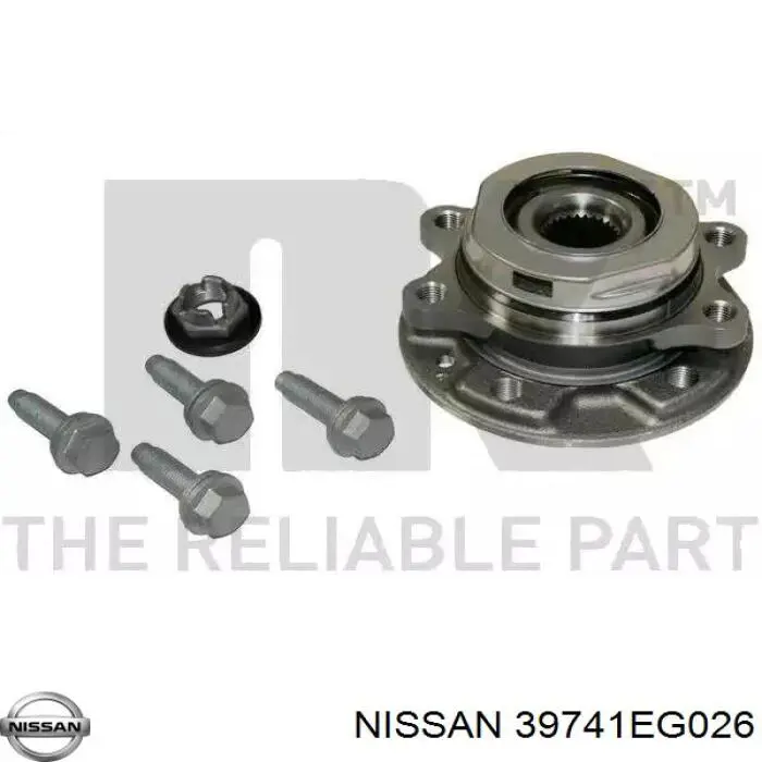 39741EG026 Nissan fuelle, árbol de transmisión delantero interior