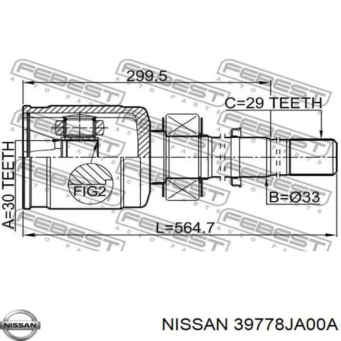  Nissan/Infiniti 39778JA00A precio, desde 17,65 EUR