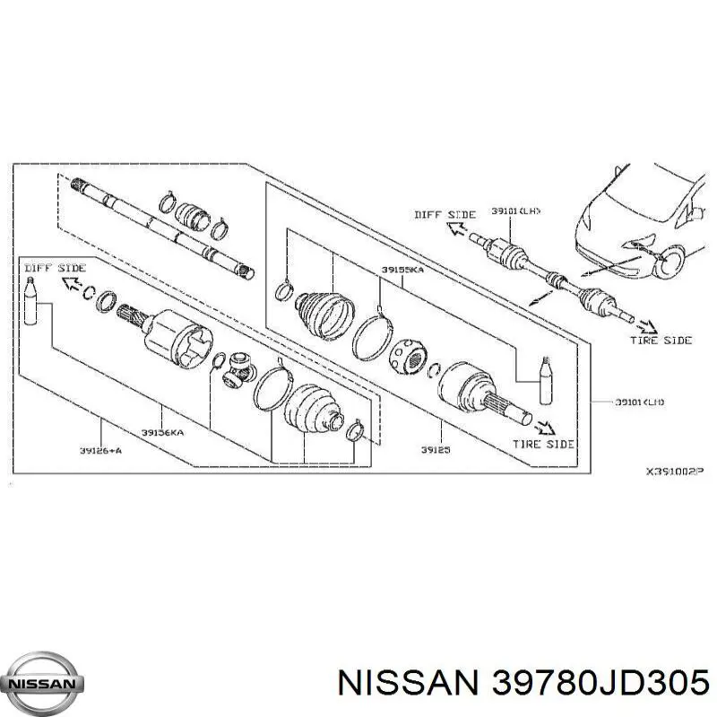 39780JD305 Nissan