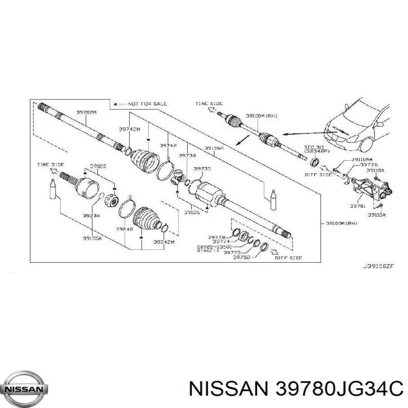 39780JG34C Nissan