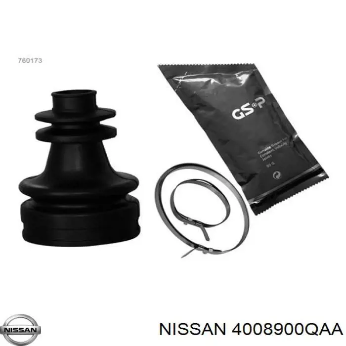 4008900QAA Nissan fuelle, árbol de transmisión delantero interior